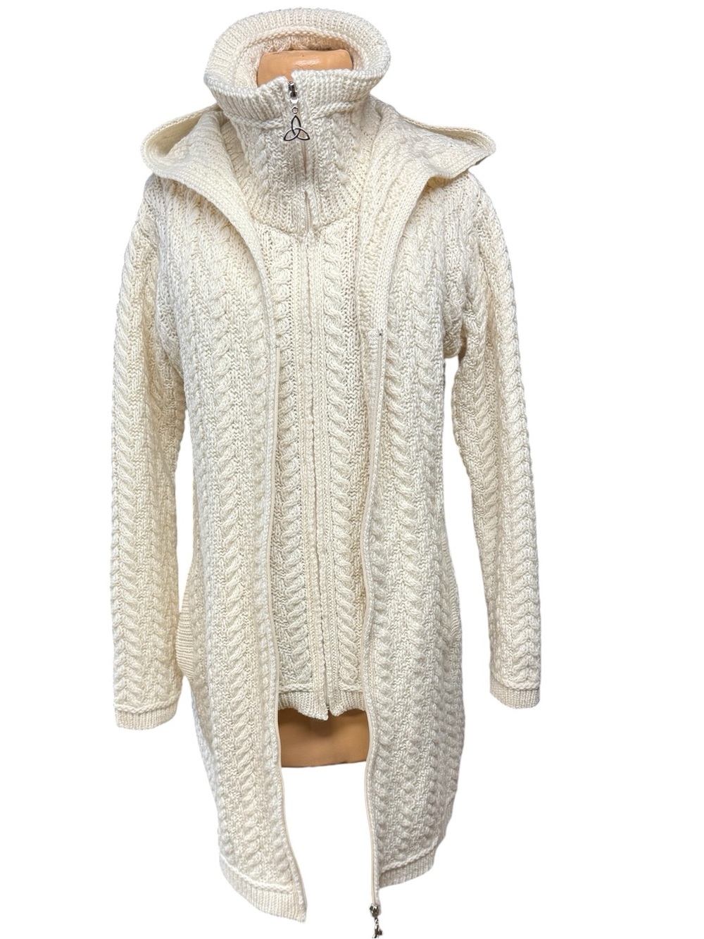 Aran, 100% Merino Irish  Wool Sweater